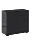 Mobilier Dormitor Comode CON 4 - Comoda, 79 cm, Neagra - 2