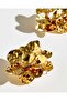 Women Gold Embellished Earrings - 3