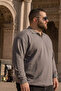 Men's Casual Plus Size Smoked Zipper Sweatshirt - 4