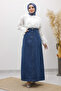 High Waist Denim Skirt Tsd260120 Blue