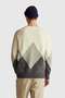 Ecru Men's Erk_Wool Blended Argyle Patterned Ribbed Detailed Sweater Model Code: (1Ngvk10B20R2) - 4