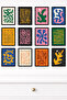 مجموعة من 12 لوحة جدارية حديثة ذات مظهر إطاري - طباعة UV على MDF مقاس 15x20 سم