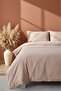 Lavinya Ballet Lace Double 100% Cotton Duvet Cover Set - 4 Piece Dowry Set