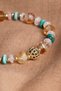 Certified Pink Quartz-Turquoise-Citrine Natural Stone Zircon Apparatus Bracelet Odt203 - 4
