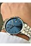 Men's Wristwatch with Calendar Silver-Blue Color Steel Band Steel Case 2529Mr - 3