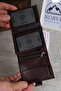 Genuine Leather Wallet with Snap Fastener Zipper and Coin Compartment 1294 - 4