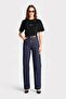 Women's Oversized T-Shirt Chmp Studios Printed Black – Crew Neck, 100% Cotton Compact Single Jersey 24/1 - 4