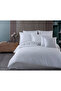 Stripe Comforter Set King Size 6 Pieces - White