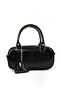 Crinkle Textured Black/Crinkle Textured Burgundy Shk295 Faux Leather, 2-Piece Hand, Arm and Shoulder Bag Set (Shk207) - 2