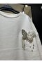 Sweatshirt with Butterfly Accessories - 7
