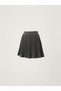 Women's Mini Pleated Knitwear Skirt - Gray - 5