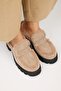 Hanni Women's Genuine Leather Sabo Fur Mink Slippers - 2