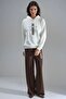 Modal Textured Hooded Sweatshirt and Striped Detail Pants Set Bersan Collection - 7