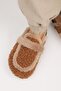 Pelini Women's Teddy Flat Slippers Tan Slippers - 7