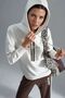 Modal Textured Hooded Sweatshirt and Striped Detail Pants Set Bersan Collection - 3