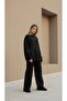 New Season Women's Crew Neck 2 Thread Glitter Fabric Sweatshirt-Pants 2 Piece Set 0070