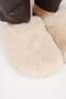 Gaye Women's Plush Flat Beige Slippers - 3