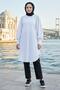 Balloon Sleeve Pocket Tunic White Hm2871