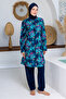 Jessa Parachute Long Sleeve Battal Hijab Swimsuit 04-P - 2