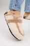 Pelini Women's Teddy Flat Slippers Beige Slippers - 4