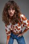 23Kr040 Bat Sleeve Jacquard Knitwear - 4