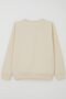 Girl's Sweatshirt with Pompom and Christmas Ribbon, Ages 6-12, Cream - 2