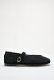 Women's Stoned Ballerina Black - 6