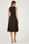 Regular Fit Crew Neck Pocketed Pleated Midi Length Evening Dress DRESS 6111963 - 6