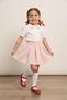 Papuç Sepeti 5102 Baby Girl Ballerina Shoes with Velcro & Stones, Patent Leather Ballerina Shoes - 3