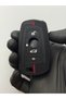 Bmw F30 F32 F10 F20 Compatible 4-Button Honeycomb Pattern Key Fob Protector Cover - Black Red