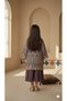 Ramadan Collection Girls Embroidered Dress & Vest Set with Cross Body Pouch - 4