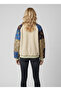 Women's Çağla Sleeves Printed Embroidered Bomber Coat Ayr1875 - 3