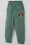 Baby Boy Tracksuit Set with Cute Puppy Embroidery and Kangaroo Pocket, 9 Months-3 Years, Petrol Green - 7