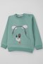 Baby Boy Tracksuit Set with Headphones, Puppy Embroidery, 9 Months-3 Years, Water Green - 6