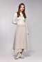 High Waist Tie-Up Layered Look Scuba Skirt - 4