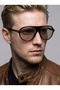 Marcus Black Frame Nude Glass Sunglasses Unisex Popular Eyewear Drop Uv400 Protection Lightweight - 3