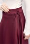 High Waist Tie-Up Layered Look Scuba Skirt - 5
