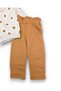 Baby Girl Flower Printed , Collar Detailed Transitional Bottom Top Stylish 2-Piece Baby Girl Set - 6