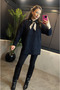 Oversized Yumoş Sweater with Black Scarf Detail - 4