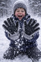 Kitti 9-16 Years Old Children's Snow Skiing Winter Gloves Lined Cold-Proof Wind Water Repellent Reflective - 3