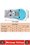 Pet Small Breed Cat Dog Stretch Fabric Anti-Slip Warm Cute Knitted Socks 3 X 7.5 cm 4 Pieces - 2