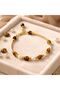 Tiger's Eye Stone & Pearl Detailed Design Bracelet – Natural Stone Women's Bracelet - 5
