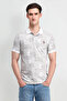 Mens Slim Fit Printed Polo Shirt