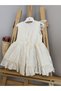 Birthday Stylish Costume Lace-Up Cotton Linen Lined Bagged Girl's Baby Dress - 5