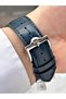 Functional Leather Cord Navy Blue Color Steel Case Men's Wristwatch 1134.07Mr - 5