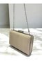Beige Color Luxury Suede Crystal Stone Metal Handle Chain Women Evening Dress Bag Wedding Engagement Graduation - 6