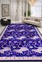 Mosso Blue Themed Fish and Flower Figures Patterned Woven Base Modern Decorative Carpet Mosso2166 - 2
