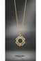 Four-Leaf Clover Gold Color Plated Quarter-Cut Twisted Chain Necklace - 5