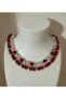 Pink Quartz - Coral Natural Stone Pendant - 7