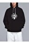 Hand with wrenches making sign - Men's Printed Hooded Oversize Sweatshirt